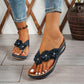 🔥Ofertă limitată: 50% reducere!!🌺 Sandale cu toc înalt în stil francez, cu imprimeu de pene ✨