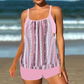 ❤️Set de două piese pentru femei: bluză tip tankini și pantaloni scurți