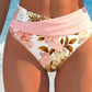 Zářte na pláži – Dámský květinový bikinový set s vysokým pasem – platba na dobírku 👙🌺