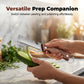 🥕✨ Răzătoare Multifuncțională 3-în-1 cu Deschizător de Sticle – Lame din Oțel Inoxidabil și Mâner din Lemn! 🔪🍷