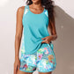 📢📢50% REDUCERE !! ⏰Set de costum de baie larg, cu imprimeu color-blocking👙💕