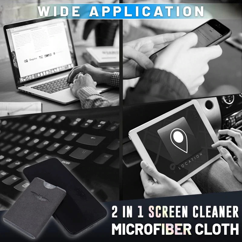 📱 LIMITED‑TIME 50% OFF! 🧴 2-in-1 Screen Cleaner & Microfiber Cloth – Spray & Wipe, No Residue, Portable 🧽