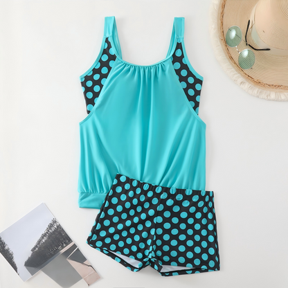 🏖️Summer Hot Sale🌞🌊Women's Polka Dot Two Piece Swimsuit – Cute Dot Pattern, Comfort Fit & Stylish Beach Wear ☀️