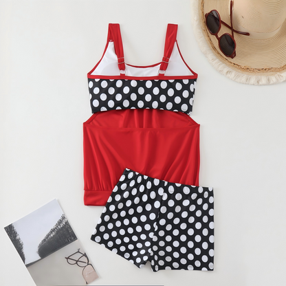 🏖️Summer Hot Sale🌞🌊Women's Polka Dot Two Piece Swimsuit – Cute Dot Pattern, Comfort Fit & Stylish Beach Wear ☀️