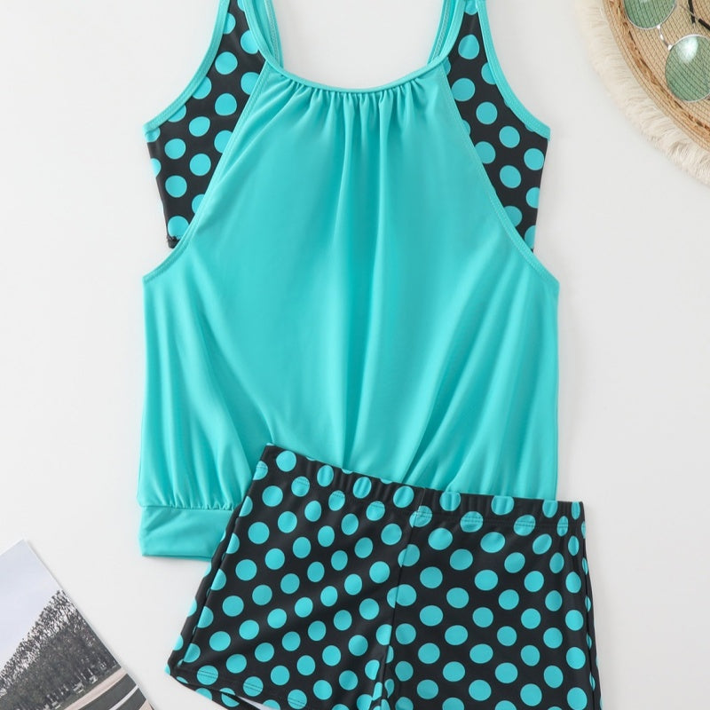 🏖️Summer Hot Sale🌞🌊Women's Polka Dot Two Piece Swimsuit – Cute Dot Pattern, Comfort Fit & Stylish Beach Wear ☀️