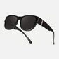 🕶️☀️ochelari de soare pentru femei, cu ramă largă, care se pot purta peste ochelarii de vedere