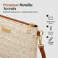 👜 Geantă de mână din paie împletită pentru femei – ușoară, versatilă, cu detalii metalice ✨
