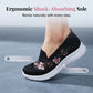 👟☁️Pantofi slip-on din plasă cu broderie florală pentru femei🛍️