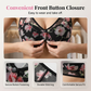 【Cumpără 1 și primești 1 gratis】Sutien cu efect de push-up și flori, Comfort