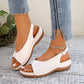 ✨ Sandale Vintage Confortabile cu Vârf Decupat pentru Femei 👡