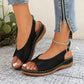 ✨ Sandale Vintage Confortabile cu Vârf Decupat pentru Femei 👡