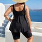 👙Costum de baie pentru femei, compus din un top tankini lejer și pantaloni scurți