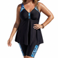 👙Costum de baie pentru femei, compus din un top tankini lejer și pantaloni scurți