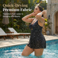 ✨👙 Costum de baie tip rochie cu imprimeu stelar