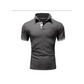 Camicia da Uomo a Maniche Corte con Colletto e Finiture a Contrasto