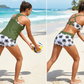 👙🔥Set de costum de baie pentru femei, format din 3 piese: tankini cu pantaloni scurți