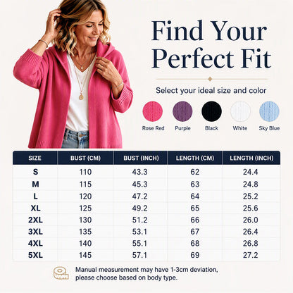 🔥✨ Women's 3/4 Sleeve Hooded Knit Cardigan – Soft Lightweight Layer For Effortless Everyday Style 🤍