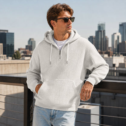 ⏰️✨Men's Knit Quarter-Zip Hoodie Sweatshirt