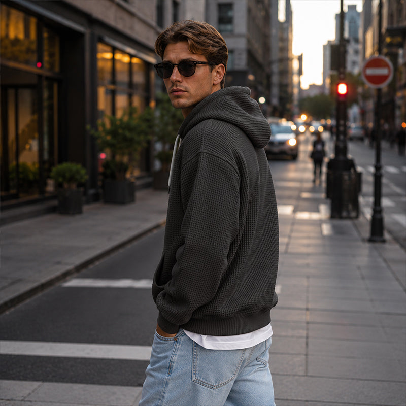 ⏰️✨Men's Knit Quarter-Zip Hoodie Sweatshirt