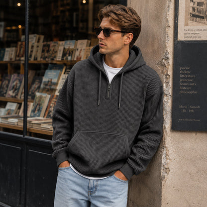 ⏰️✨Men's Knit Quarter-Zip Hoodie Sweatshirt