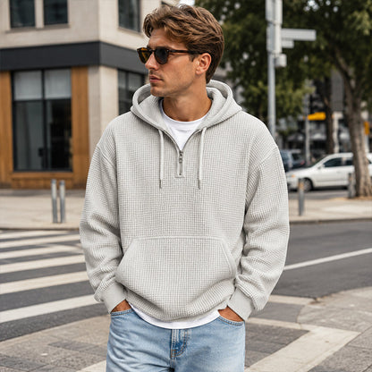 ⏰️✨Men's Knit Quarter-Zip Hoodie Sweatshirt