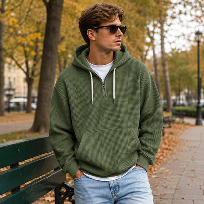 ⏰️✨Men's Knit Quarter-Zip Hoodie Sweatshirt