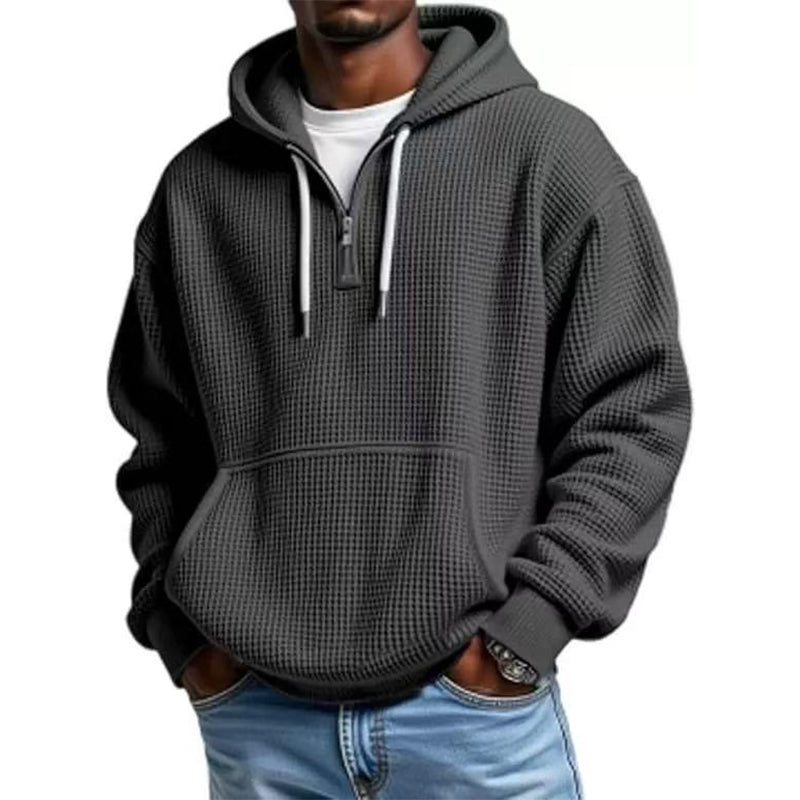 ⏰️✨Men's Knit Quarter-Zip Hoodie Sweatshirt