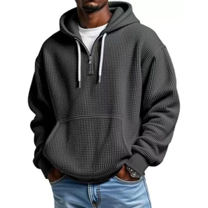 ⏰️✨Men's Knit Quarter-Zip Hoodie Sweatshirt