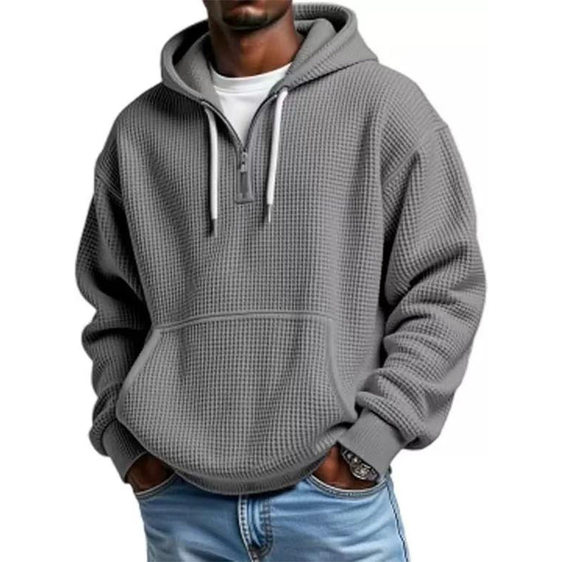 ⏰️✨Men's Knit Quarter-Zip Hoodie Sweatshirt