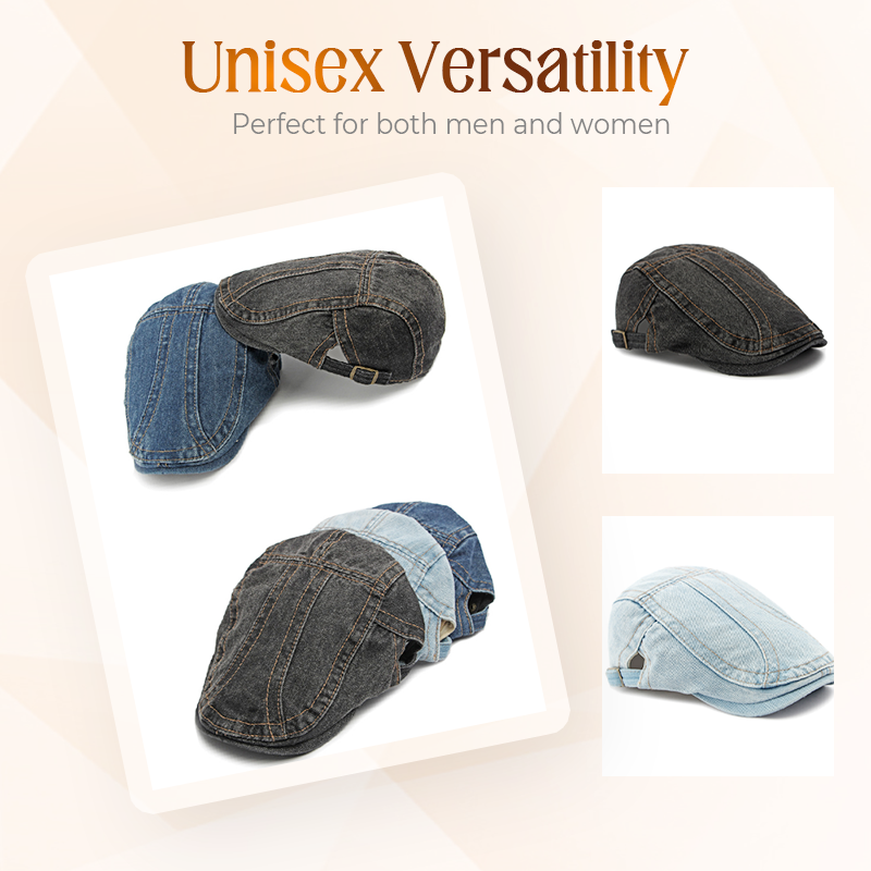 🔥 2026 Fresh Drops | 💸Unisex Denim Newsboy Cap
