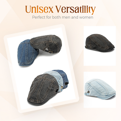 🔥 2026 Fresh Drops | 💸Unisex Denim Newsboy Cap