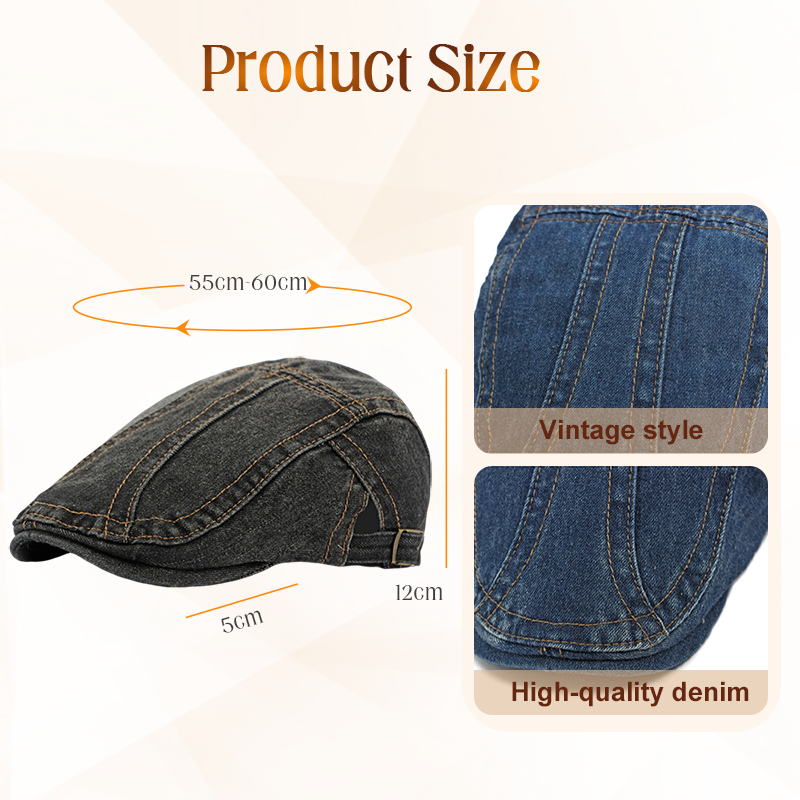 🔥 2026 Fresh Drops | 💸Unisex Denim Newsboy Cap