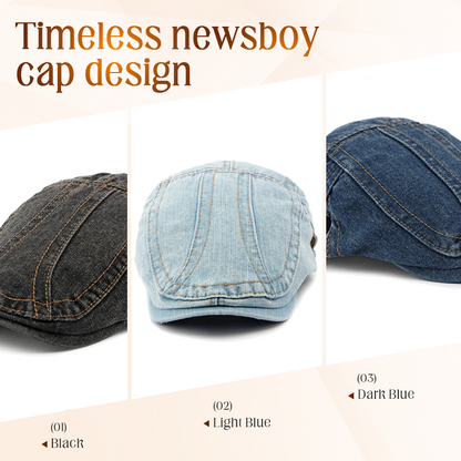 🔥 2026 Fresh Drops | 💸Unisex Denim Newsboy Cap