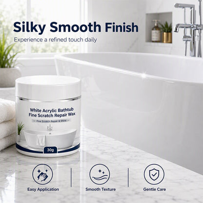 🥳2026 HOT SALE🛁✨ Acrylic Bathtub Scratch Repair Wax – fills & smooths fine scratches, restores white surfaces to a clean, polished finish. No need to replace the tub – just wax, buff & shine! 💎✅