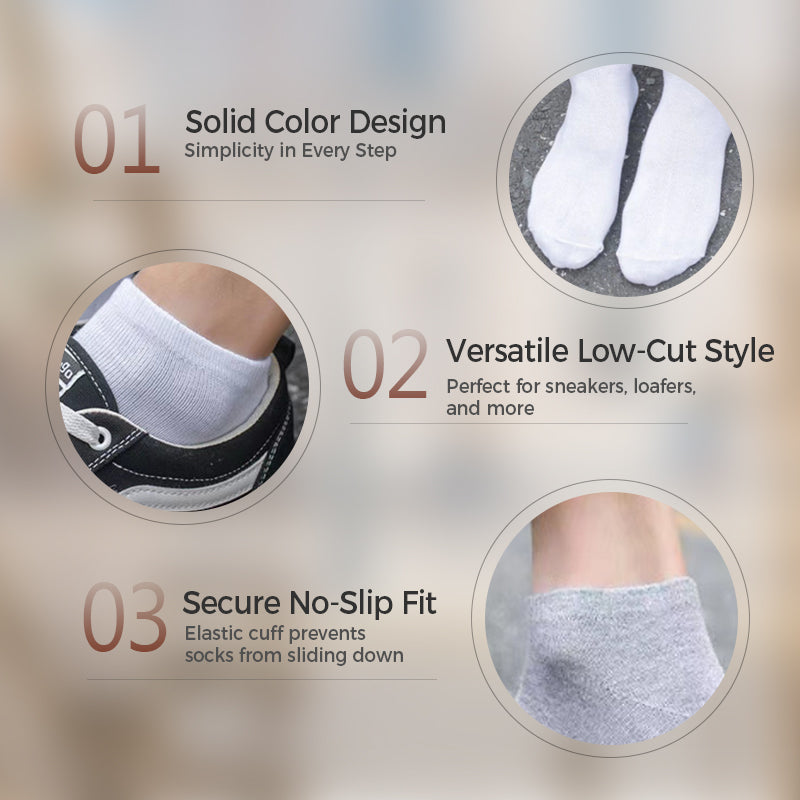 Breathable Cotton Blend Athletic Socks -1
