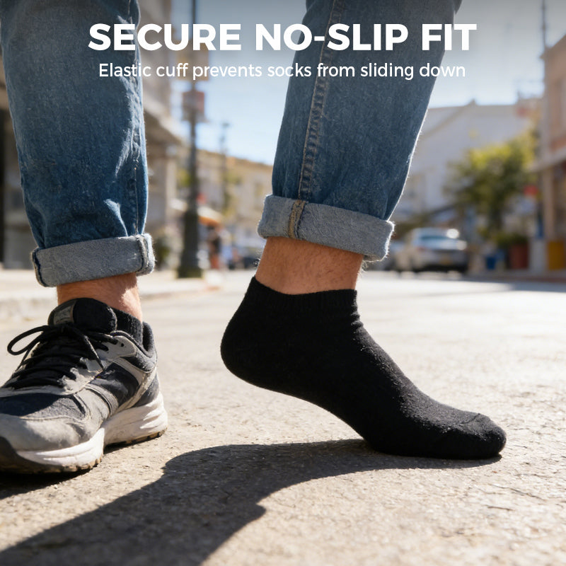 Breathable Cotton Blend Athletic Socks -2