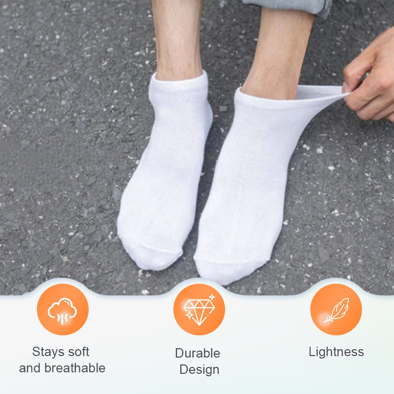 Breathable Cotton Blend Athletic Socks -7