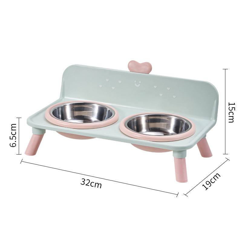 🐾Elevated Double Pet Bowl Feeder | More Natural Feeding Posture For Pets✨