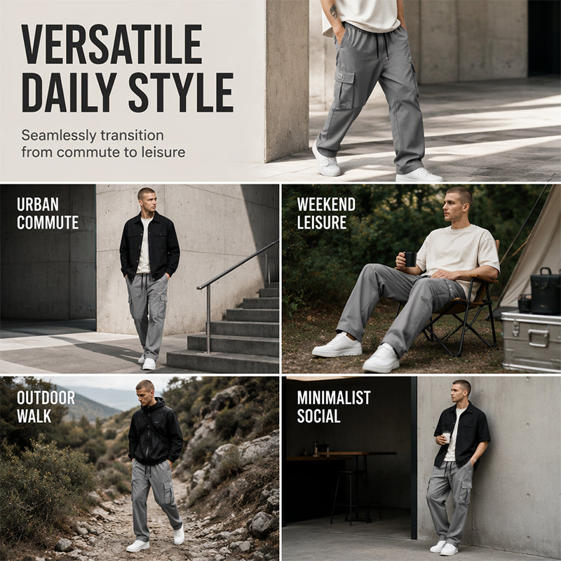 🖤🖤🏷️ Men's Multi-Pocket Loose-Fit Cargo Pants