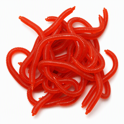 ⌛⏰Today Only 50% OFF!🎣🪱Soft Earthworm Lures – Catchy, Flexible & Versatile – 50/100 Pack