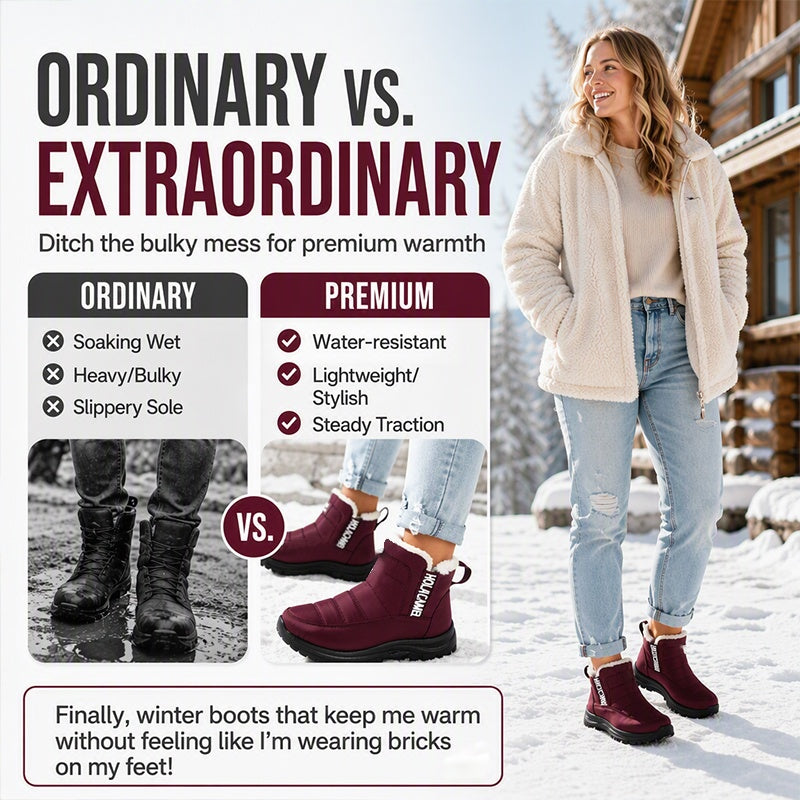 ❄️Women’s Lightweight Winter Boots – Waterproof, Non-Slip & Plush-Lined for All-Day Warmth & Style👢✨