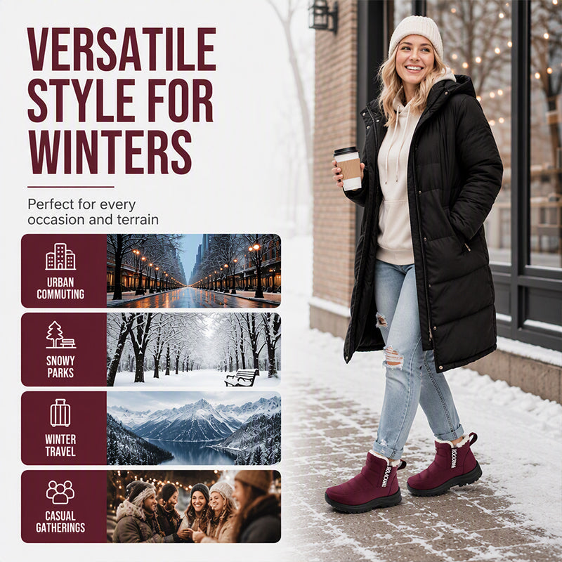❄️Women’s Lightweight Winter Boots – Waterproof, Non-Slip & Plush-Lined for All-Day Warmth & Style👢✨