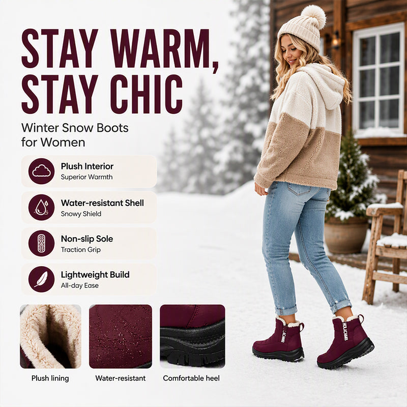 ❄️Women’s Lightweight Winter Boots – Waterproof, Non-Slip & Plush-Lined for All-Day Warmth & Style👢✨
