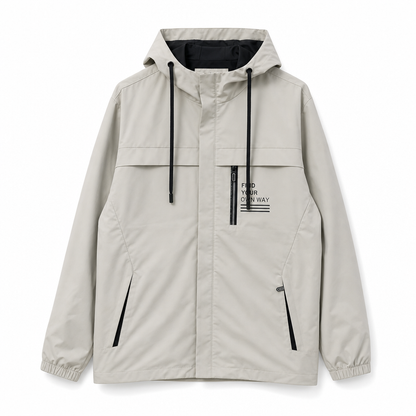 ⏳🍁🧥 Men's Outdoor Windbreaker with Detachable Hood