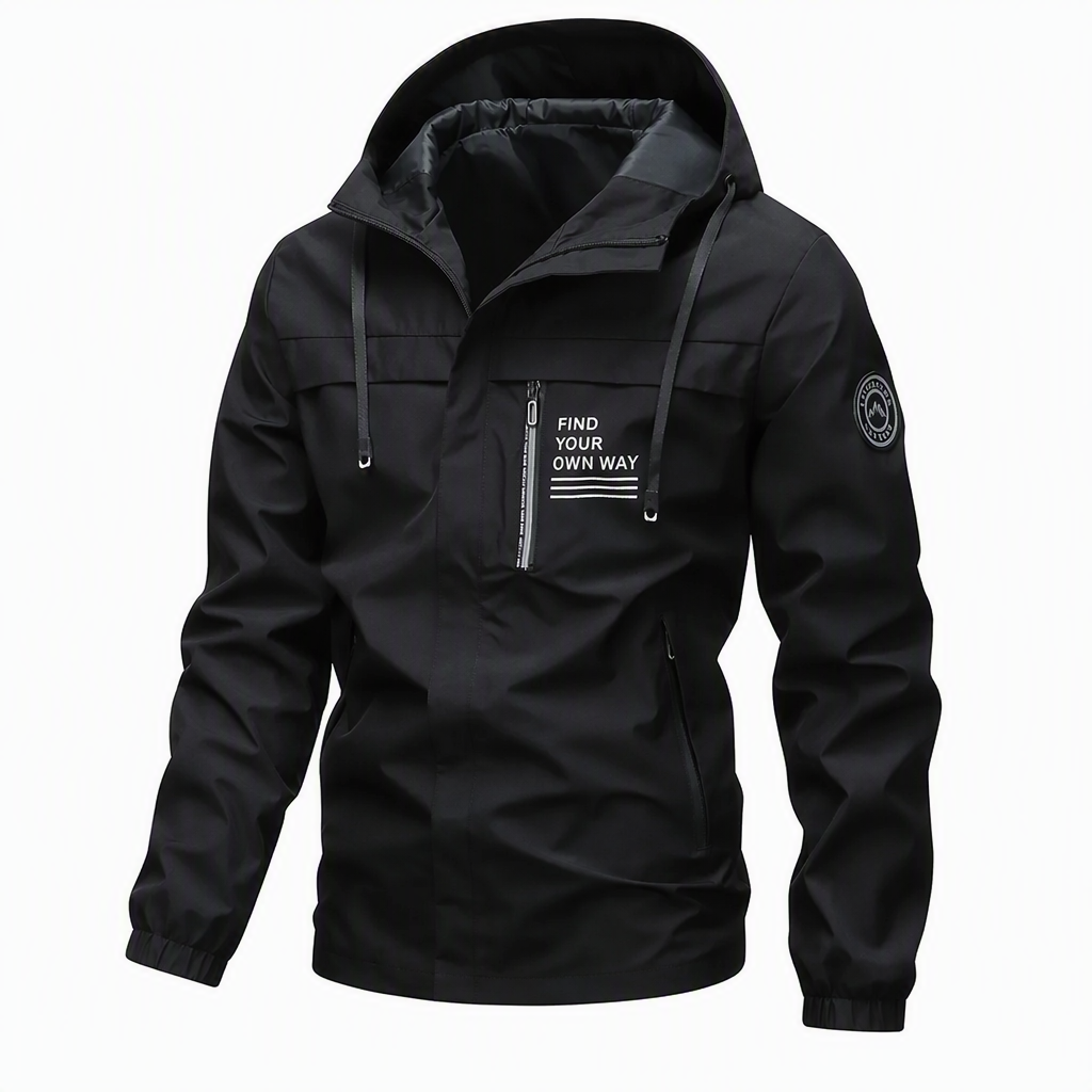 ⏳🍁🧥 Men's Outdoor Windbreaker with Detachable Hood