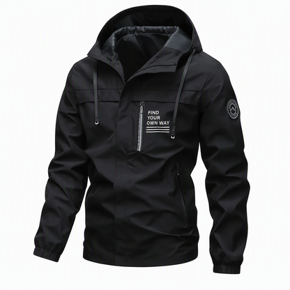 ⏳🍁🧥 Men's Outdoor Windbreaker with Detachable Hood