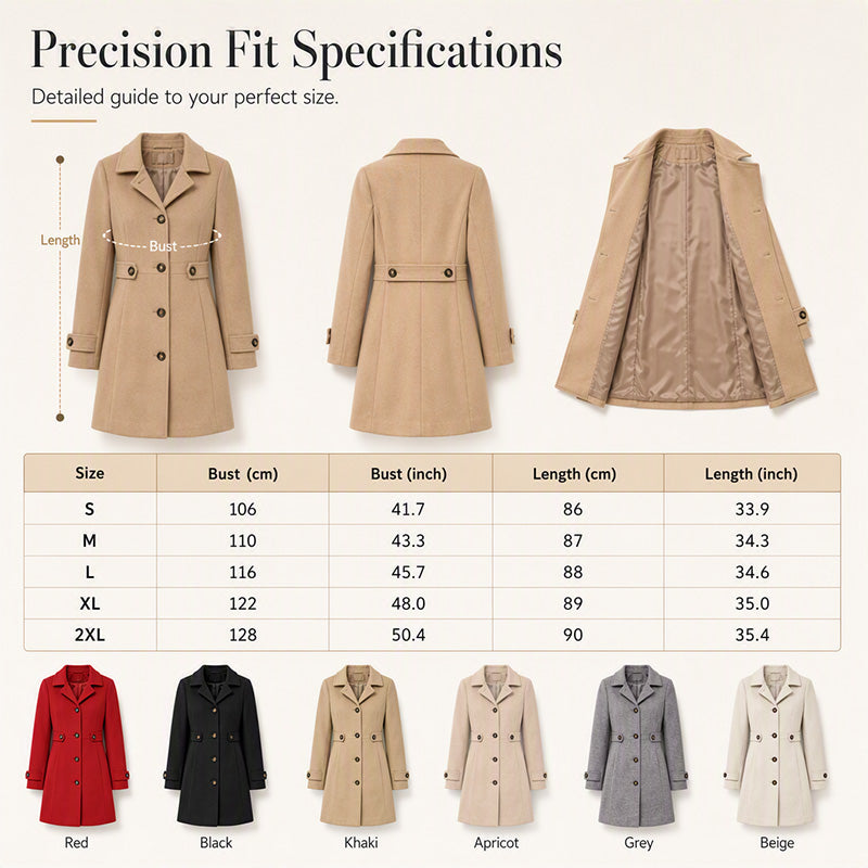 🧥 Cinched Waist, Polished Silhouette | Women's Belted Single-Breasted Coat ⚡