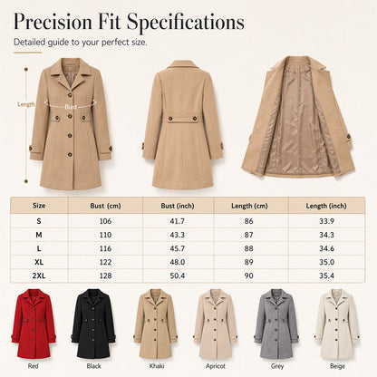 🧥 Cinched Waist, Polished Silhouette | Women's Belted Single-Breasted Coat ⚡