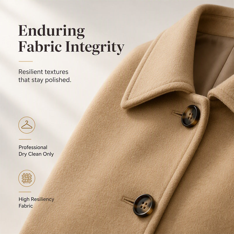 🧥 Cinched Waist, Polished Silhouette | Women's Belted Single-Breasted Coat ⚡