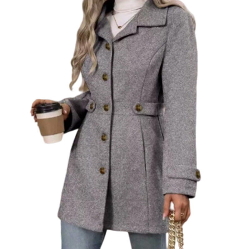 🧥 Cinched Waist, Polished Silhouette | Women's Belted Single-Breasted Coat ⚡